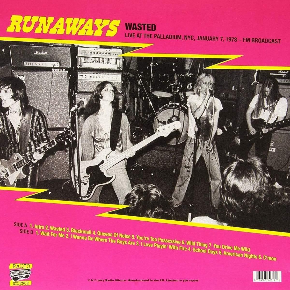 The Runaways - Wasted: Live at the Palladium New York City 7th (Limited Edition (LP) - Joco Records