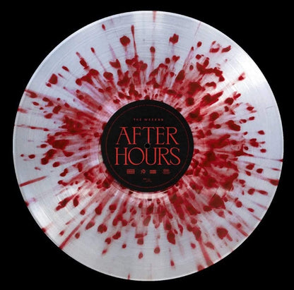 The Weeknd - After Hours (2 LP, Limited Edition, Clear W/ Red Splatter Color Vinyl) - Joco Records