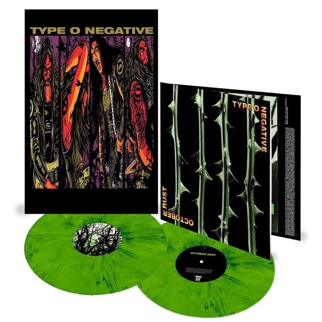 Type O Negative - October Rust (Limited, 25th Anniversary Edition, 140 Gram, Green & Black Mixed Vinyl) (2 LP) - Joco Records