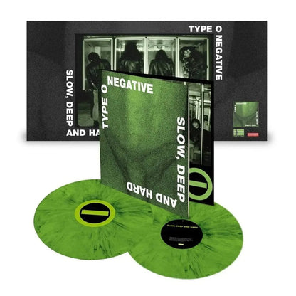 Type O Negative - Slow, Deep and Hard (30th Anniversary Edition) (Deluxe, Remastered, Gatefold, 180 Gram, Green & Black Vinyl) (2 LP) - Joco Records