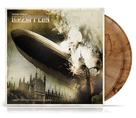 Various Artists - The Many Faces Of Led Zeppelin (Limited Edition Import, Transparent Brown Marbled Vinyl) (2 LP) - Joco Records