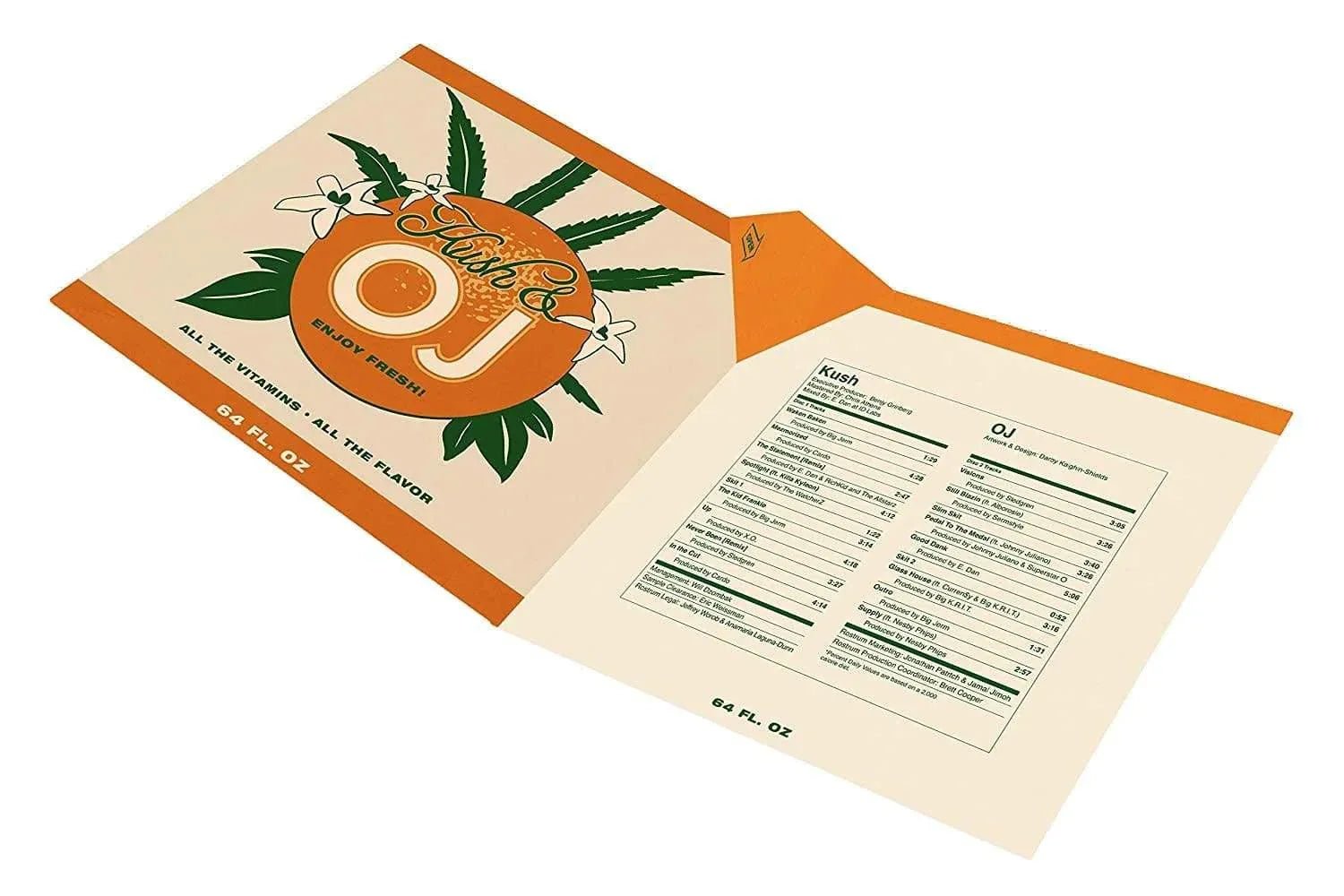Wiz Khalifa - Kush & Orange Juice (Limited Edition, Gatefold, 180 Gram, Green & Black Galaxy Colors) (2 LP) - Joco Records